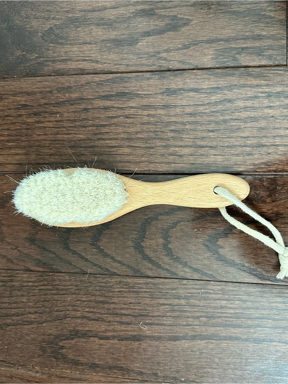 KeaBabies Natural Wooden Baby Brush with Soft White Bristles